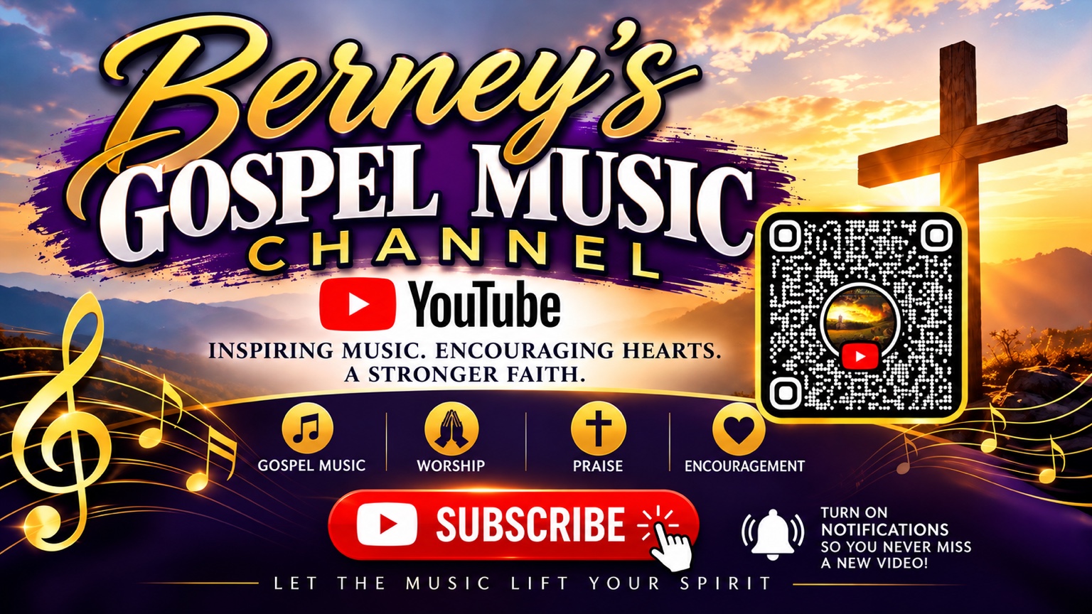 Berney's Gospel Music Channel — inspiring music, encouraging hearts, a stronger faith.