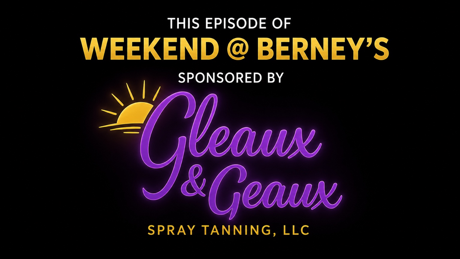 Gleaux and Geaux Spray Tanning sponsor logo